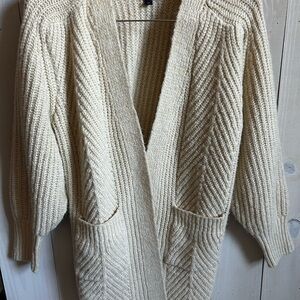 Universal Threads Cozy Cream Knit Cardigan Sweater